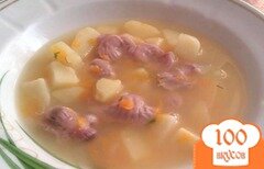 Фото рецепта: Картофельный суп с куриными желудочками