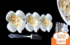 Фото рецепта: Закуска из фаршированных яиц