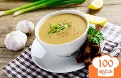 Фото рецепта: Чесночный суп-пюре с имбирём от простуды
