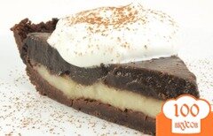 Фото рецепта: Шоколадно-ванильный пирог