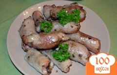 Фото рецепта: Свиные пальчики с начинкой из грецкого ореха и зелени