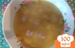 Фото рецепта: Суп с нежнейшими фрикадельками