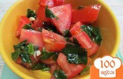 Фото рецепта: Салат из помидора с сельдереем