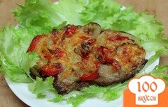 Фото рецепта: Отбивные в духовке, с болгарским перцем и сыром