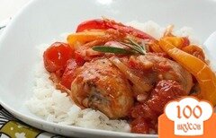 Фото рецепта: Курица запеченная с овощами