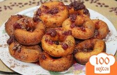 Фото рецепта: Пончики с малиновым джемом
