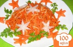 Фото рецепта: Морковь с редькой по-корейски