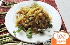 Фото рецепта: Жареный картофель с грибами и черемшой