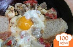Фото рецепта: Завтрак из мяса и помидора