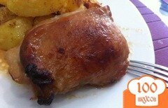 Фото рецепта: Остро-сладкие куриные бедрышки