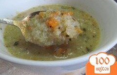 Фото рецепта: Диетический суп из цветной капусты.
