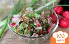 Фото рецепта: Салат с редисом и говядиной