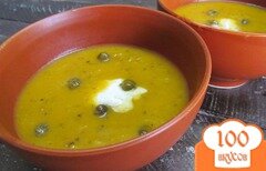 Фото рецепта: Суп-пюре из тыквы и квашенной капусты