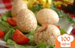 Фото рецепта: Чайные (мраморные) яйца