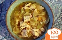 Фото рецепта: Куриный суп с макаронами