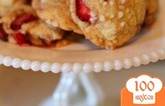 Фото рецепта: Клубничное печенье с бальзамическим уксусом
