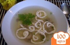 Фото рецепта: Суп с грибами и омлетом