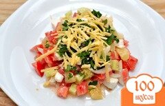 Фото рецепта: Салат с брынзой и овощами
