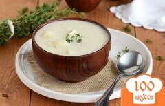 Фото рецепта: Крем-суп с картошкой и луком