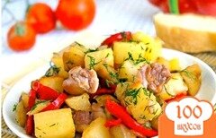 Фото рецепта: Баклажаны с картофелем