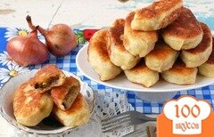 Фото рецепта: Жареные пирожки с картофелем и грибами