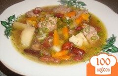 Фото рецепта: Фасолевый суп в скороварке