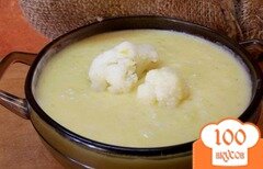 Фото рецепта: Тыквенный крем-суп с цветной капустой