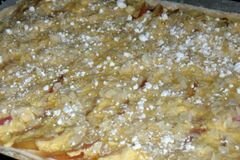 «Пирог с творогом и свежими персиками» - приготовления блюда - шаг 5
