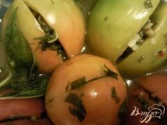 «Малосольные помидоры» - приготовления блюда - шаг 3