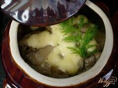 «Картофель с грибами и курицей в горшочке» - приготовления блюда - шаг 5