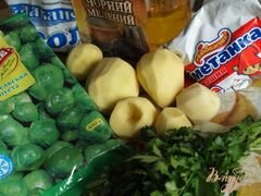 «Суп с брюссельской капустой» - приготовления блюда - шаг 1