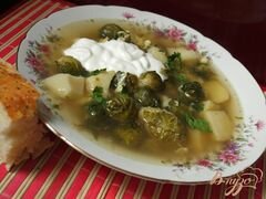 «Суп с брюссельской капустой» - приготовления блюда - шаг 3