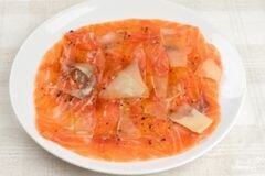 «Карпаччо из лосося» - приготовления блюда - шаг 7