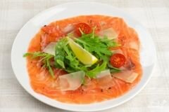 «Карпаччо из лосося» - приготовления блюда - шаг 8