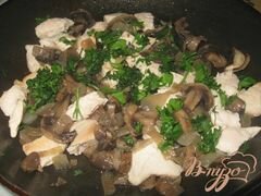 «Картофельные галушки с курицей и грибами» - приготовления блюда - шаг 3