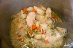 «Овощной суп с курицей» - приготовления блюда - шаг 5