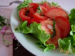 «Салат из свежих помидор с имбирем» - приготовления блюда - шаг 6