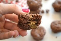 «Шоколадно-арахисовые кексы» - приготовления блюда - шаг 10