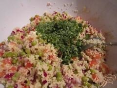 «Легкий салат с крупой» - приготовления блюда - шаг 3