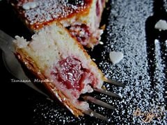 «Открытый пирог с вишнями» - приготовления блюда - шаг 9