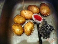 «Картофель фаршированный грибами» - приготовления блюда - шаг 1