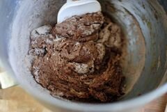«Брауни с ореховым маслом, зефиром и шоколадными чипсами» - приготовления блюда - шаг 6