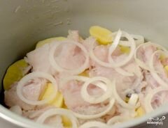 «Картофель с рыбой в мультиварке» - приготовления блюда - шаг 6