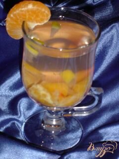 «Горячий напиток из слив,мандарина и лимона.» - приготовления блюда - шаг 4