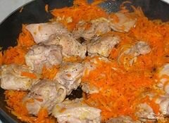 «Курица с морковью» - приготовления блюда - шаг 3
