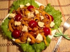 «Салат из тыквы с моцареллой» - приготовления блюда - шаг 3