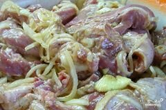 «Шашлык из свинины в кефире» - приготовления блюда - шаг 4