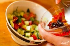 «Салат из кускуса» - приготовления блюда - шаг 2