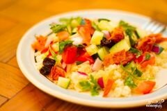 «Салат из кускуса» - приготовления блюда - шаг 4