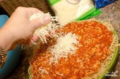 «Пирог со спагетти» - приготовления блюда - шаг 4